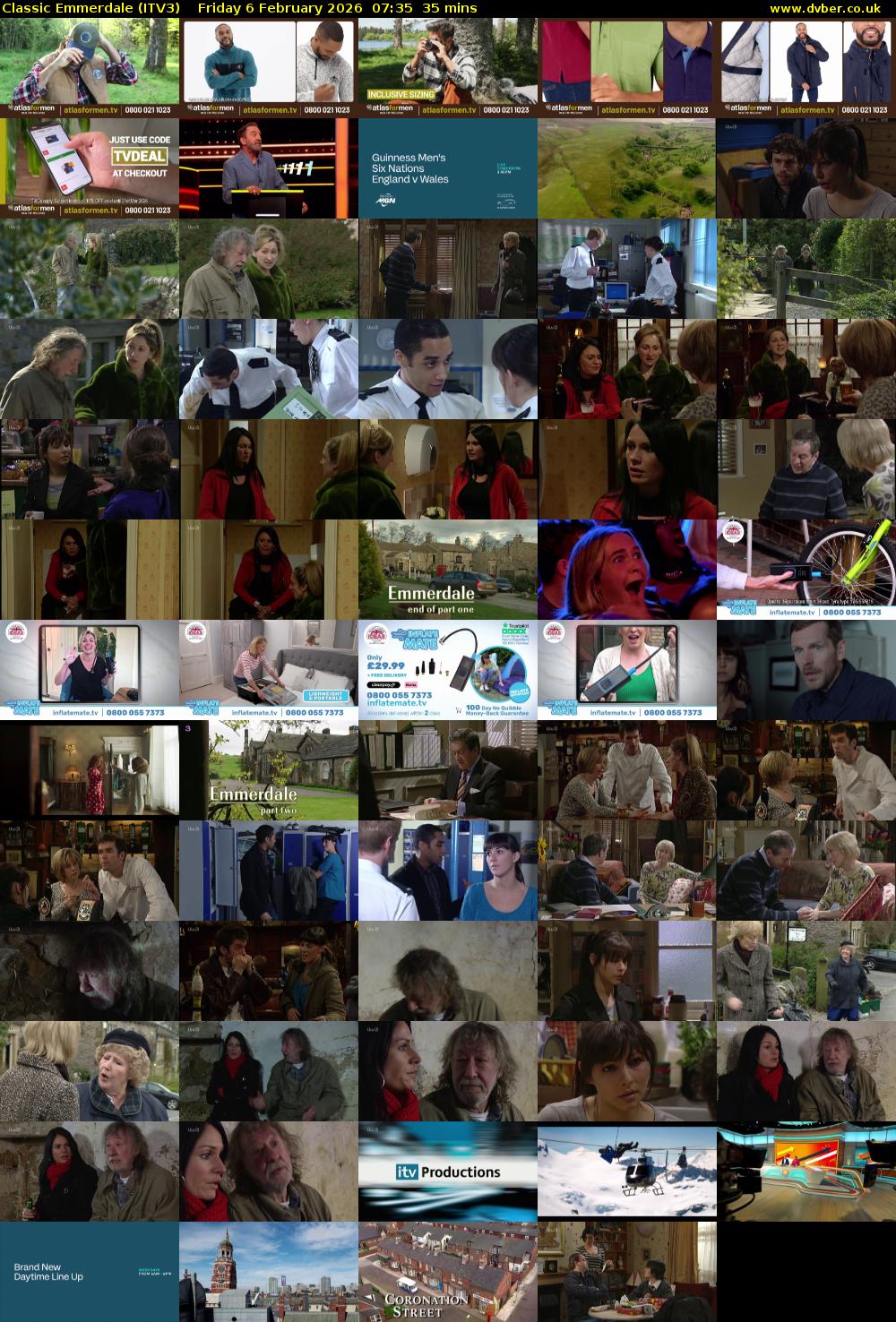 Classic Emmerdale (ITV3) Friday 6 February 2026 07:35 - 08:10