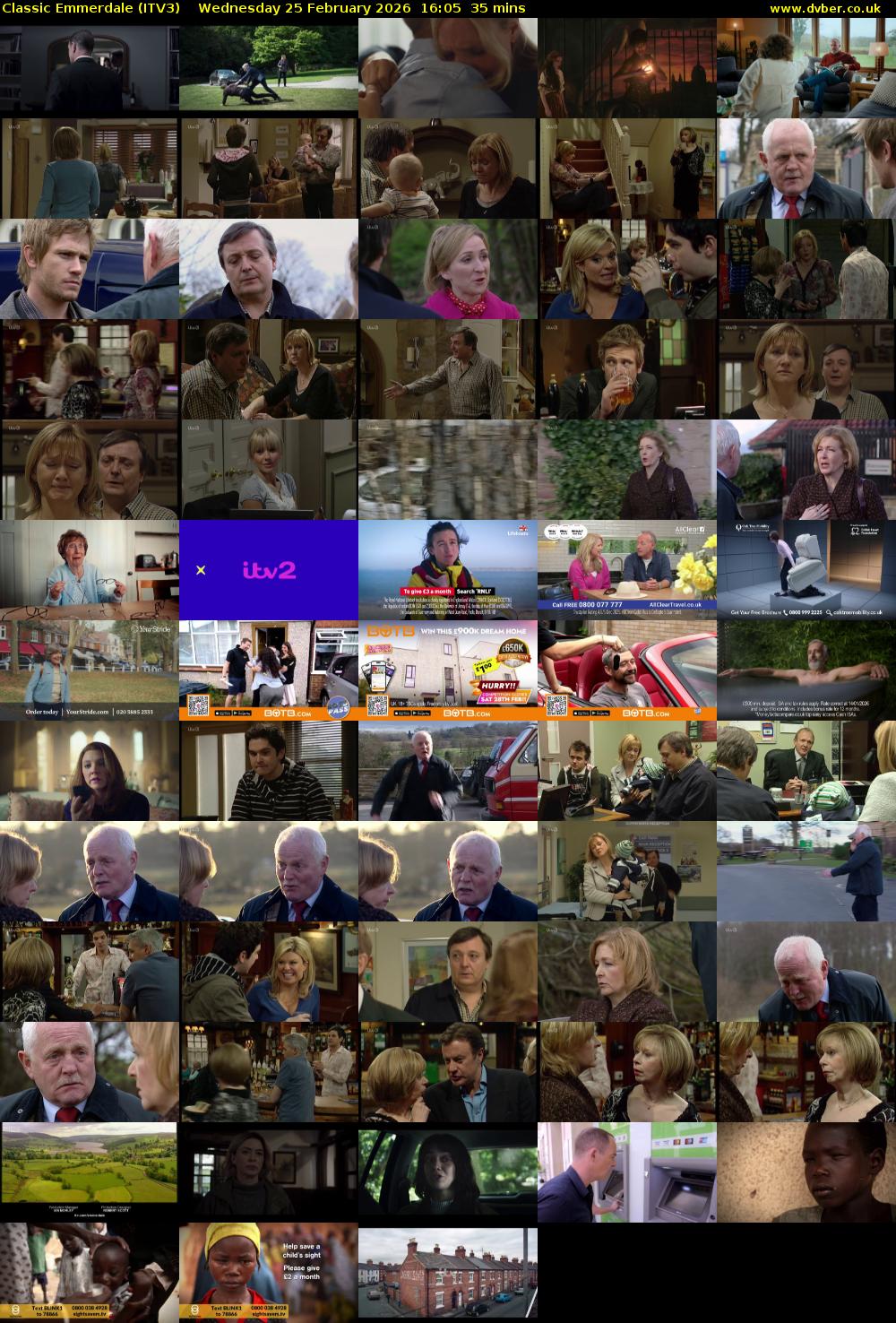 Classic Emmerdale (ITV3) Wednesday 25 February 2026 16:05 - 16:40
