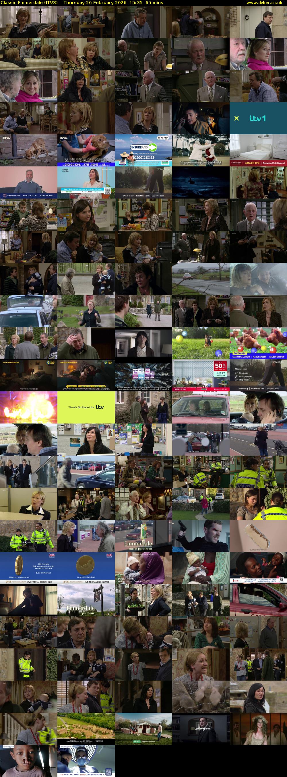 Classic Emmerdale (ITV3) Thursday 26 February 2026 15:35 - 16:40