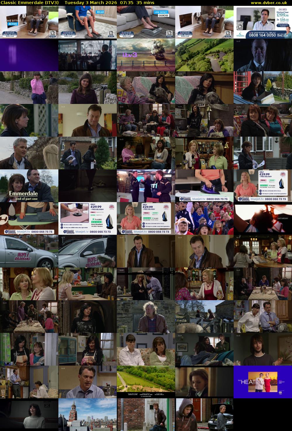 Classic Emmerdale (ITV3) Tuesday 3 March 2026 07:35 - 08:10