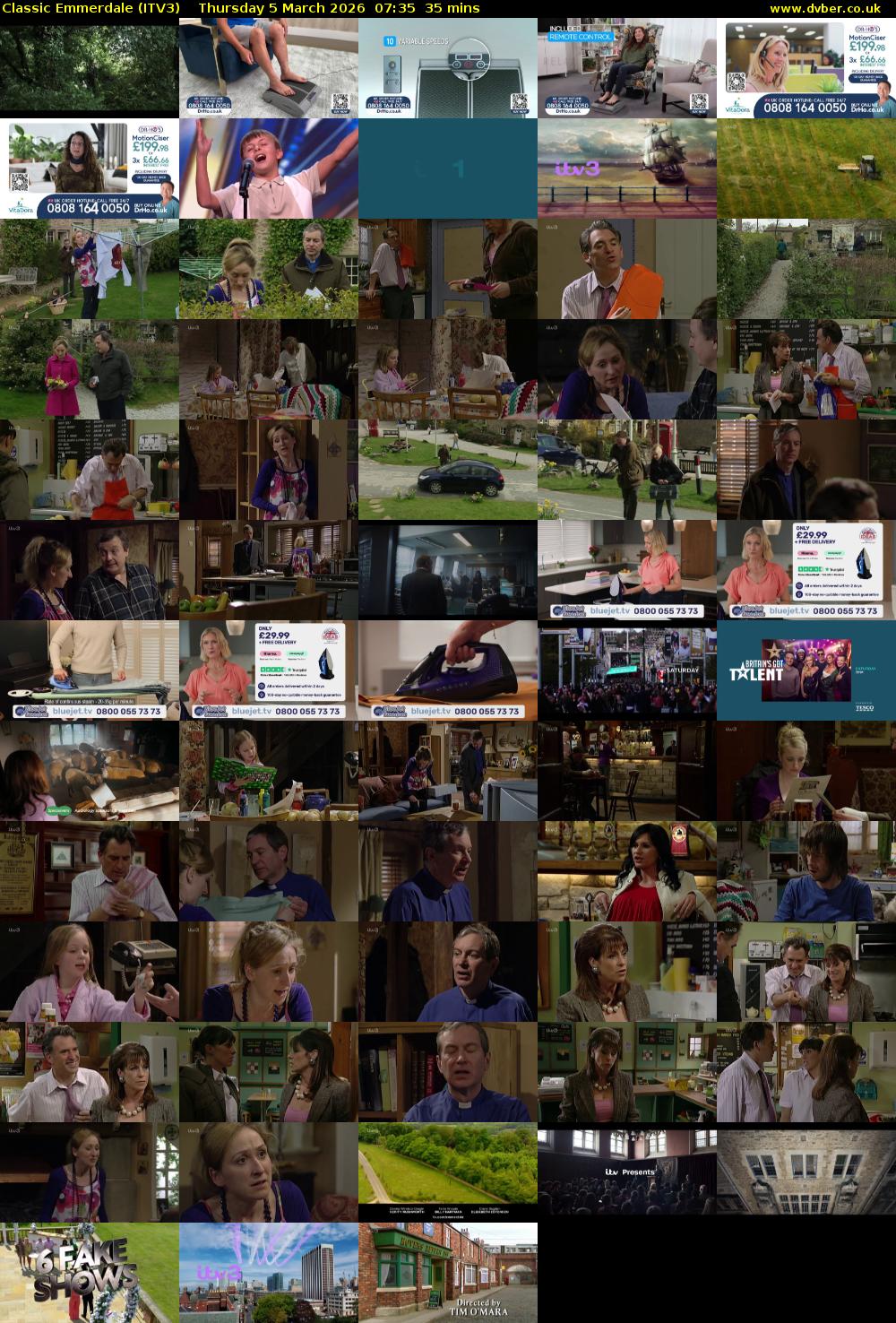 Classic Emmerdale (ITV3) Thursday 5 March 2026 07:35 - 08:10