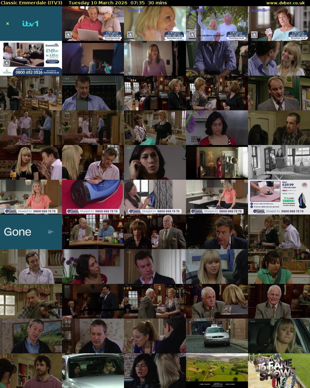 Classic Emmerdale (ITV3) Tuesday 10 March 2026 07:35 - 08:05