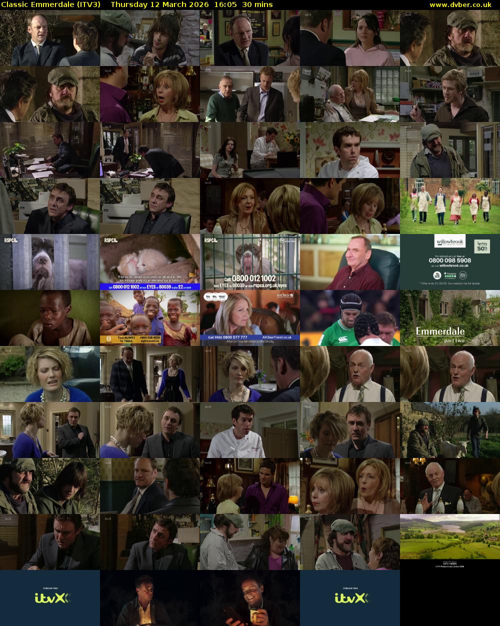 Classic Emmerdale (ITV3) Thursday 12 March 2026 16:05 - 16:35