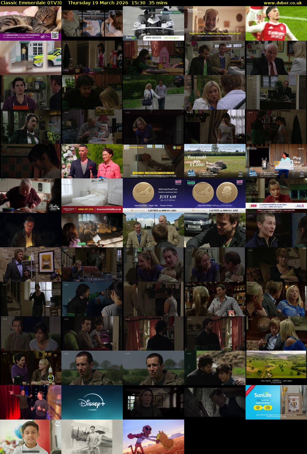 Classic Emmerdale (ITV3) Thursday 19 March 2026 15:30 - 16:05
