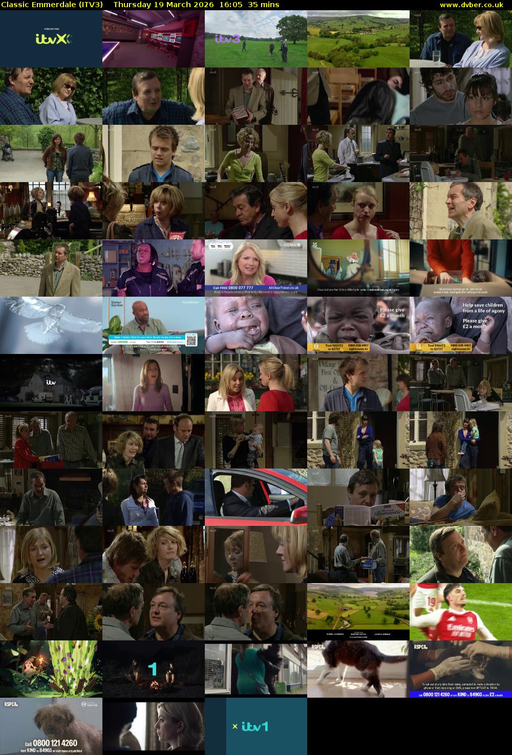 Classic Emmerdale (ITV3) Thursday 19 March 2026 16:05 - 16:40