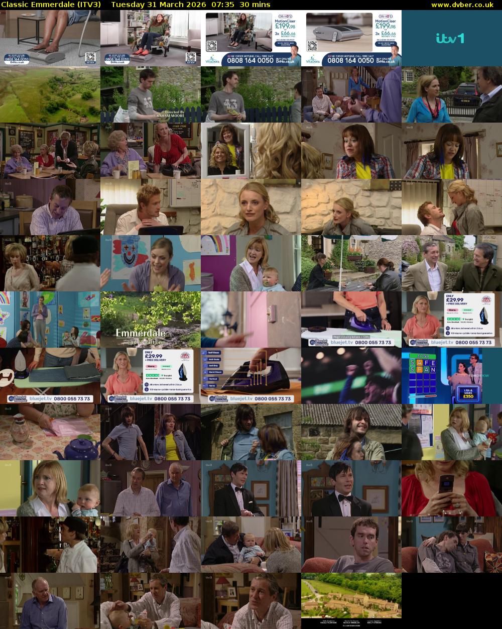 Classic Emmerdale (ITV3) Tuesday 31 March 2026 07:35 - 08:05