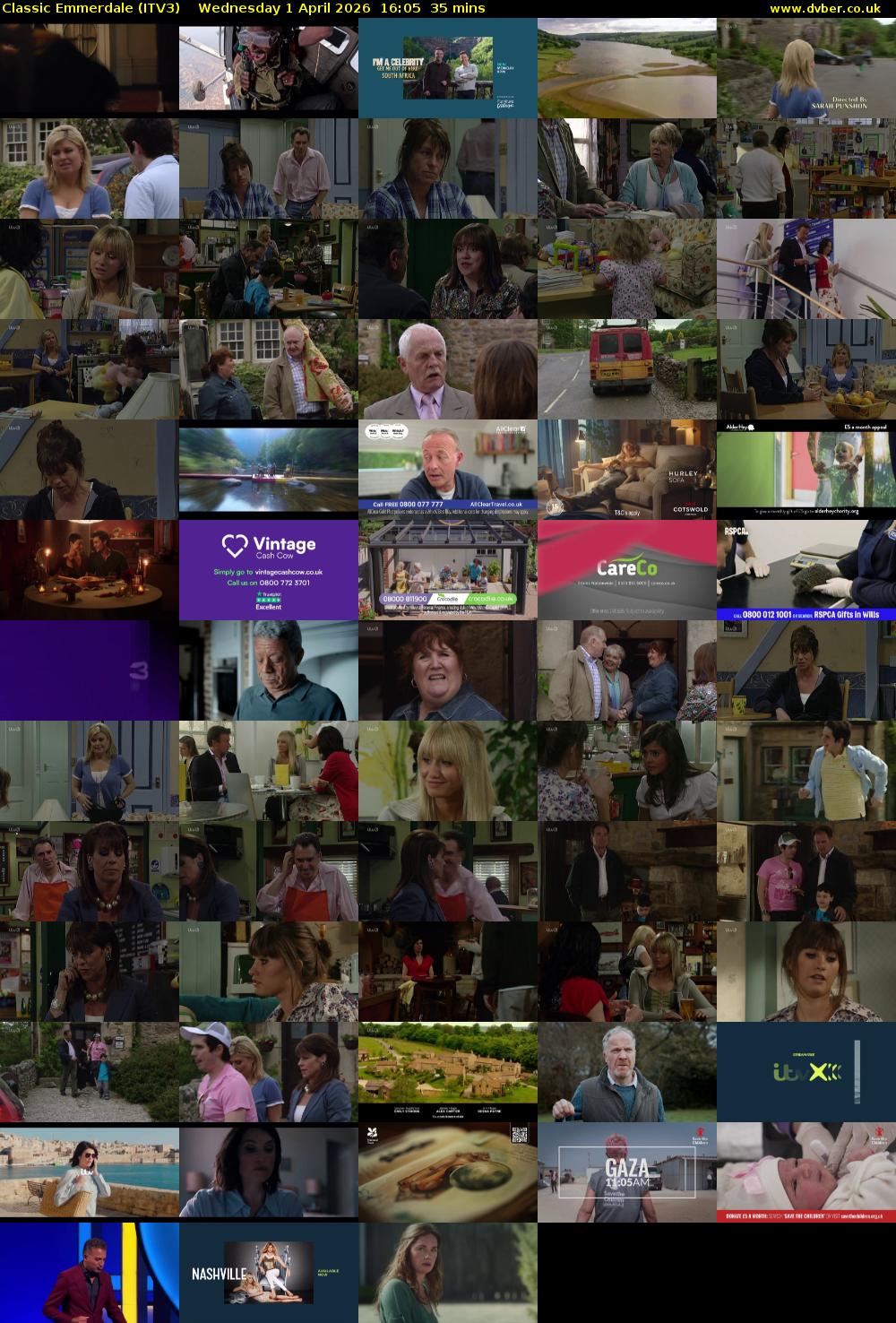 Classic Emmerdale (ITV3) Wednesday 1 April 2026 16:05 - 16:40