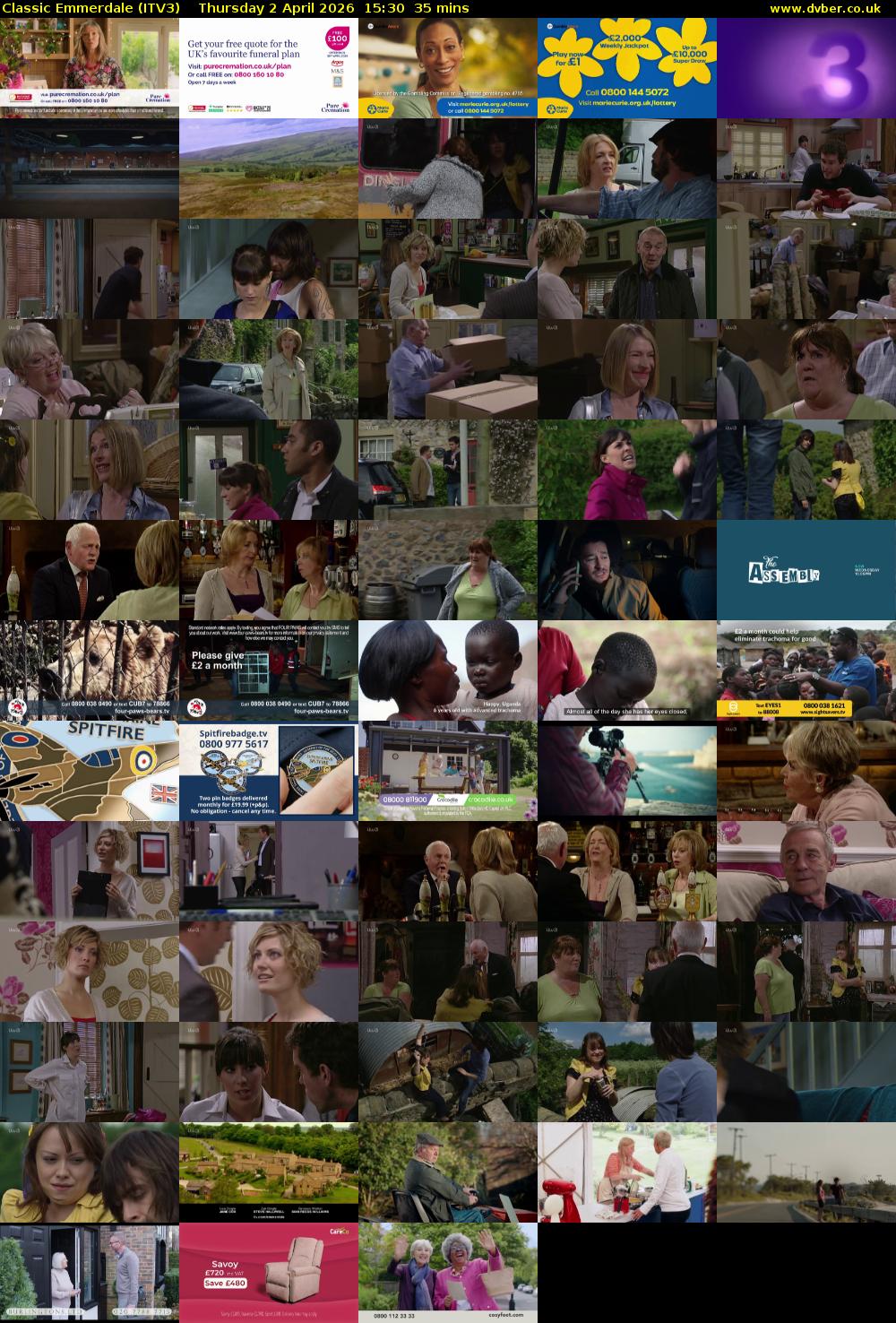 Classic Emmerdale (ITV3) Thursday 2 April 2026 15:30 - 16:05