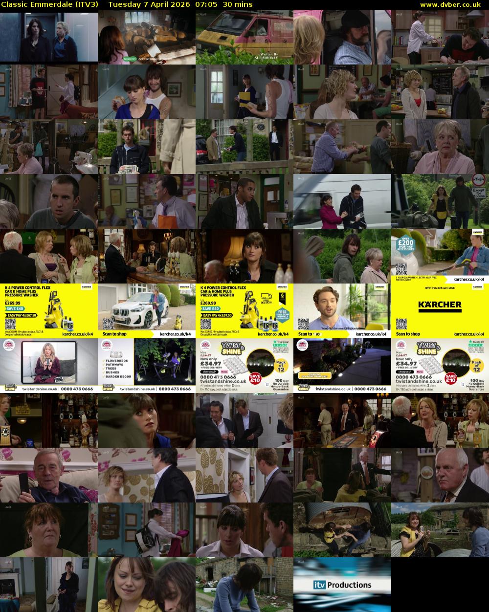 Classic Emmerdale (ITV3) Tuesday 7 April 2026 07:05 - 07:35