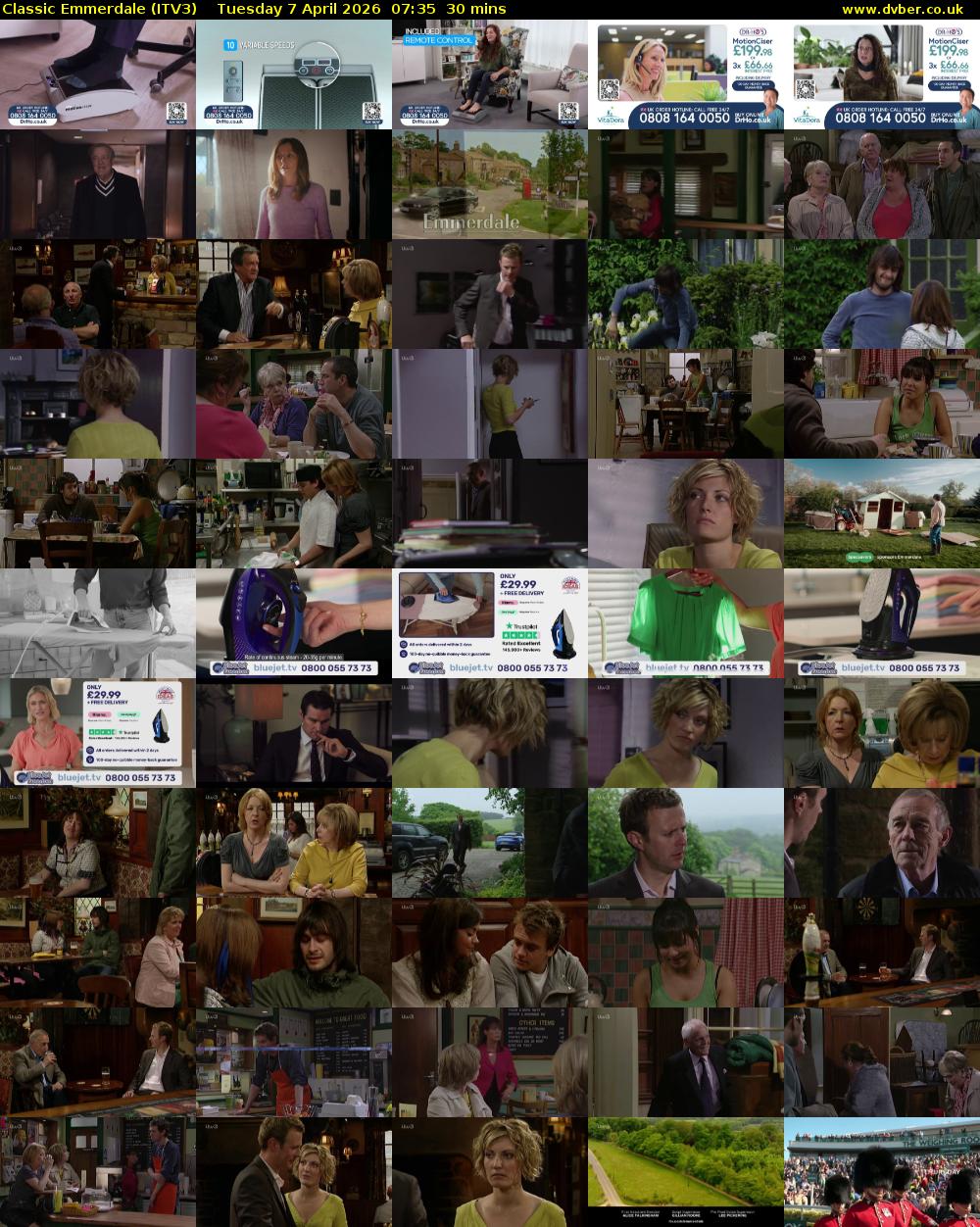 Classic Emmerdale (ITV3) Tuesday 7 April 2026 07:35 - 08:05