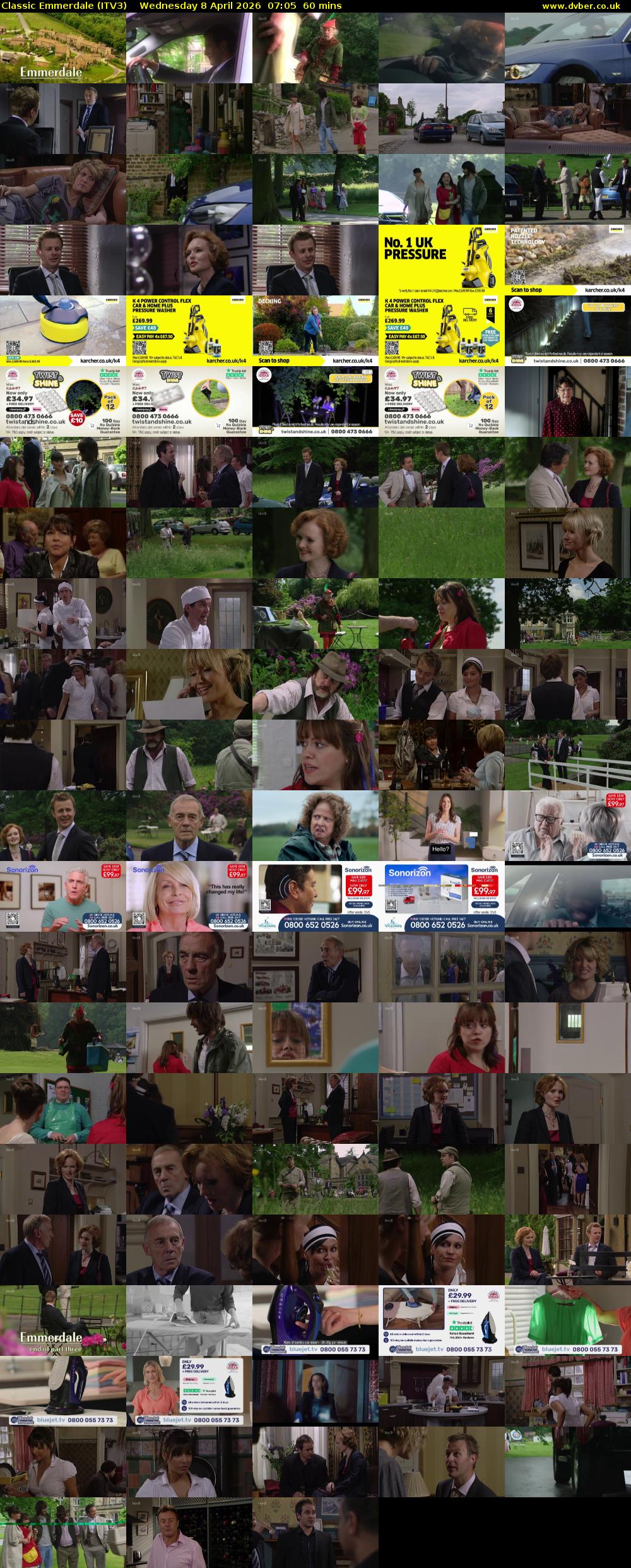 Classic Emmerdale (ITV3) Wednesday 8 April 2026 07:05 - 08:05