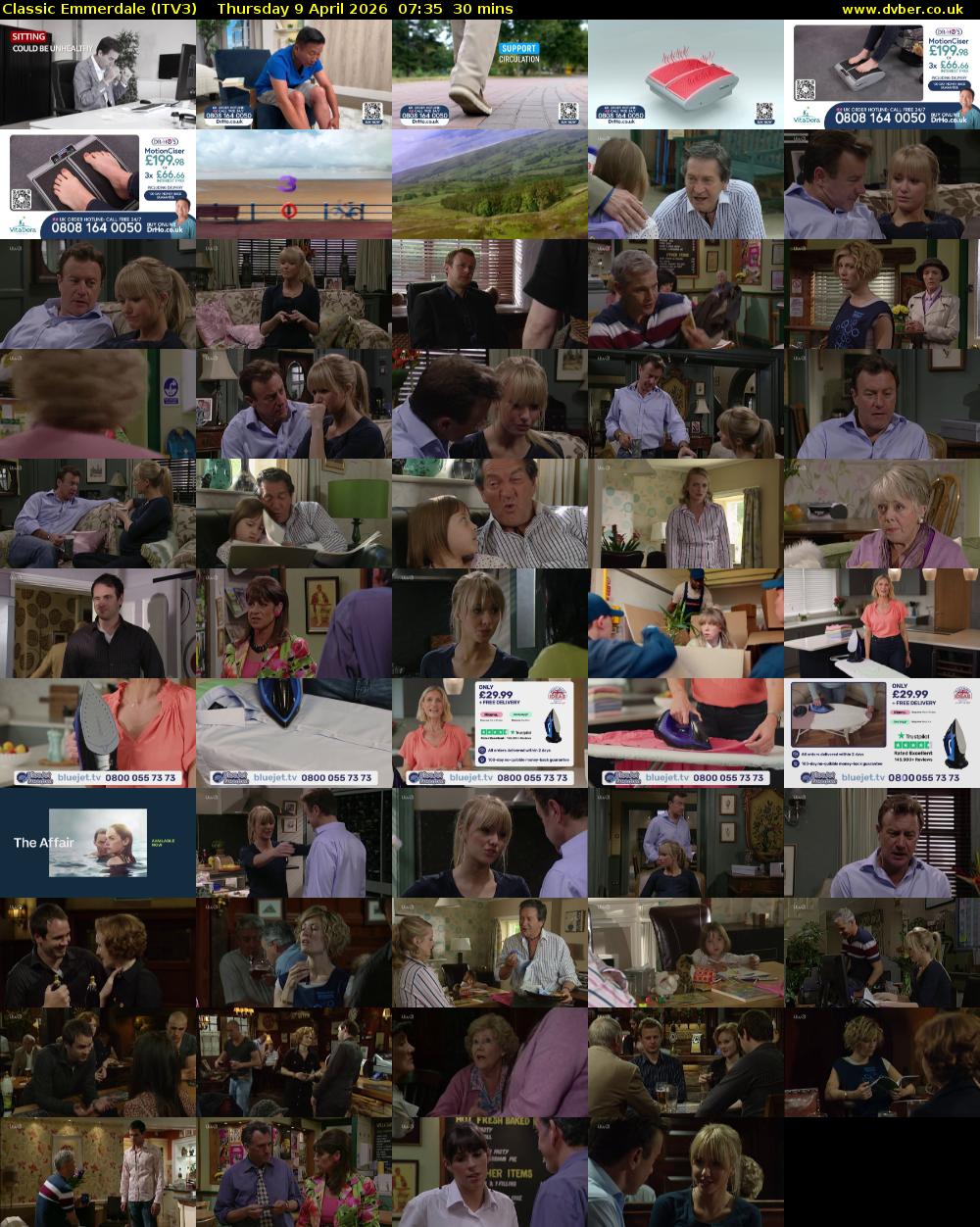Classic Emmerdale (ITV3) Thursday 9 April 2026 07:35 - 08:05