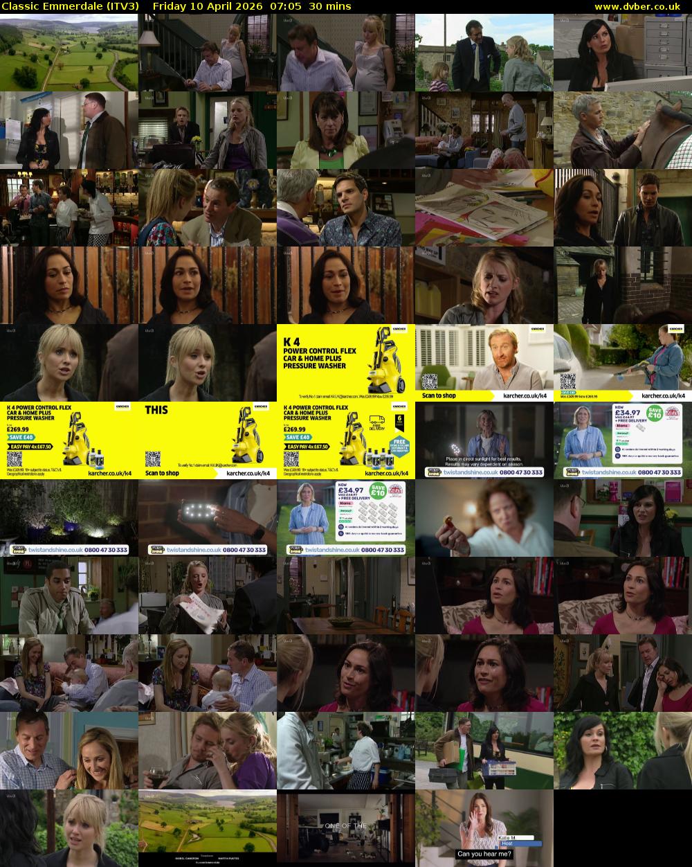 Classic Emmerdale (ITV3) Friday 10 April 2026 07:05 - 07:35