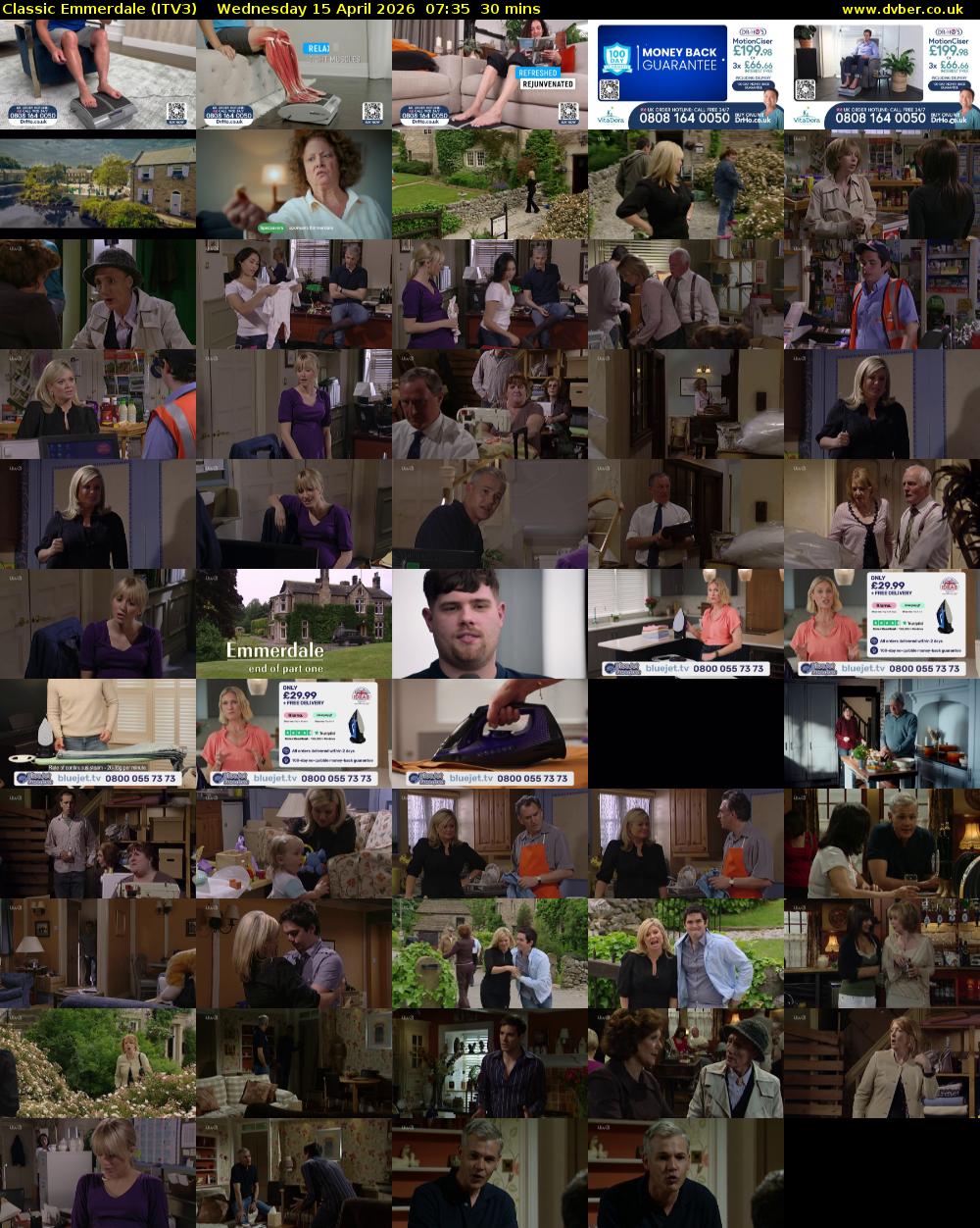 Classic Emmerdale (ITV3) Wednesday 15 April 2026 07:35 - 08:05