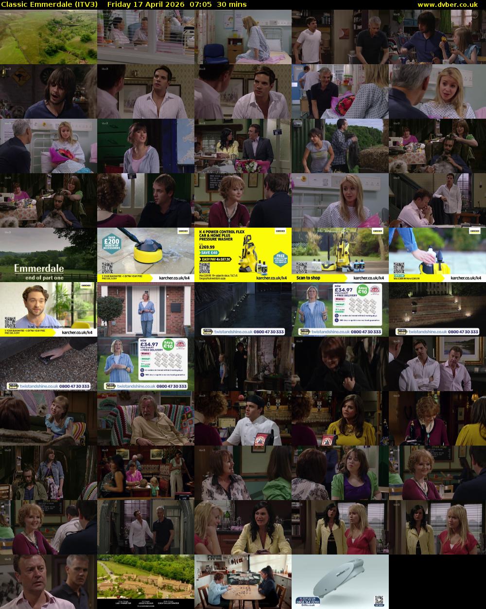 Classic Emmerdale (ITV3) Friday 17 April 2026 07:05 - 07:35