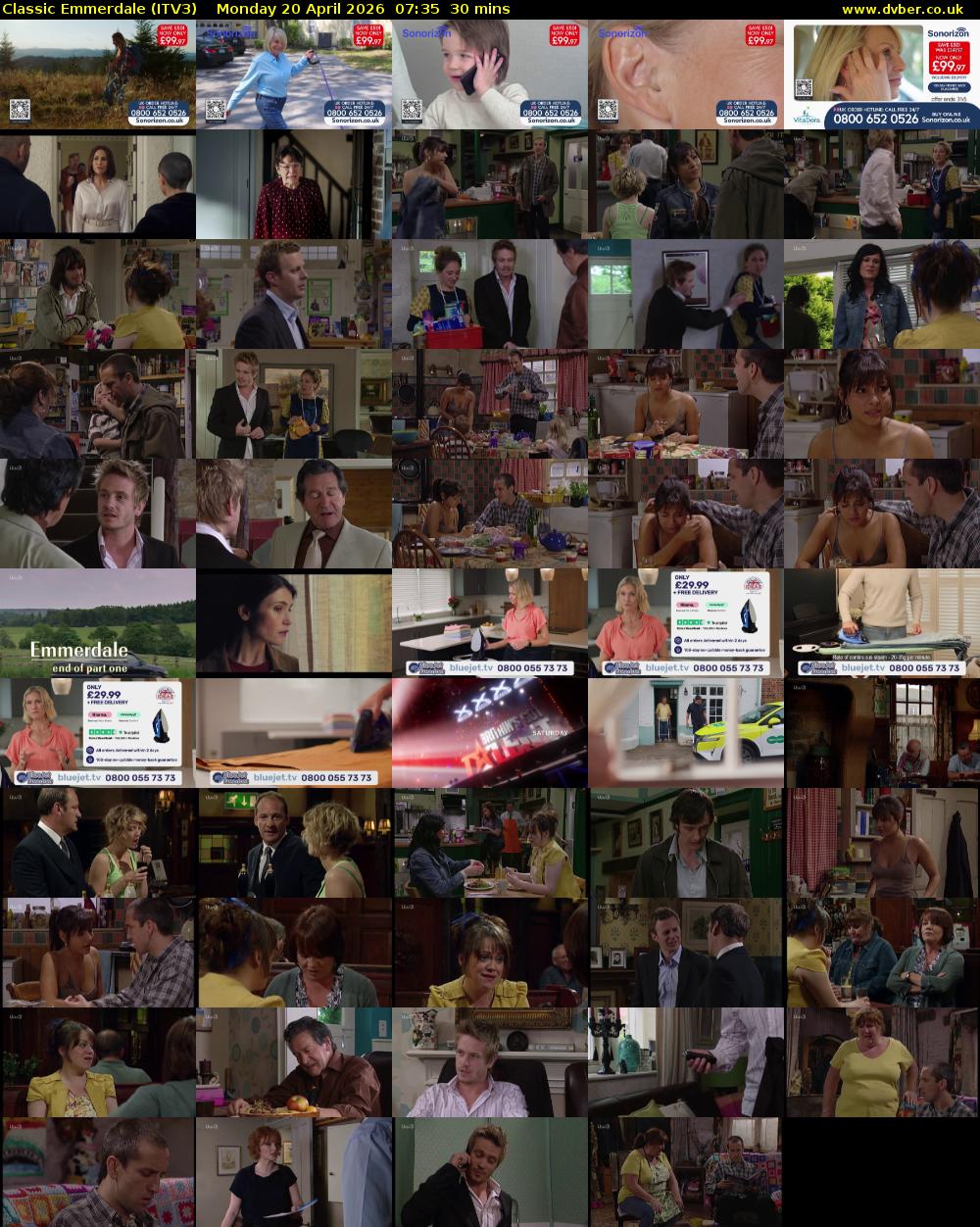 Classic Emmerdale (ITV3) Monday 20 April 2026 07:35 - 08:05