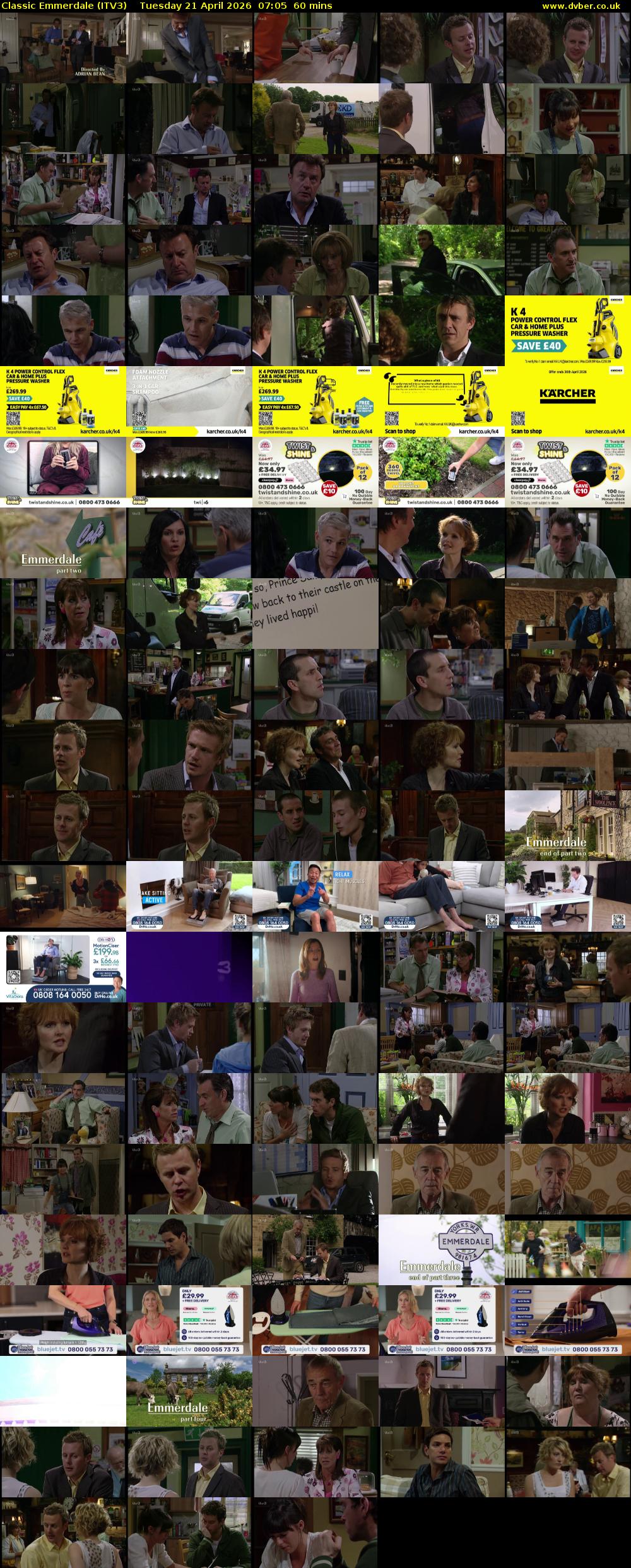 Classic Emmerdale (ITV3) Tuesday 21 April 2026 07:05 - 08:05