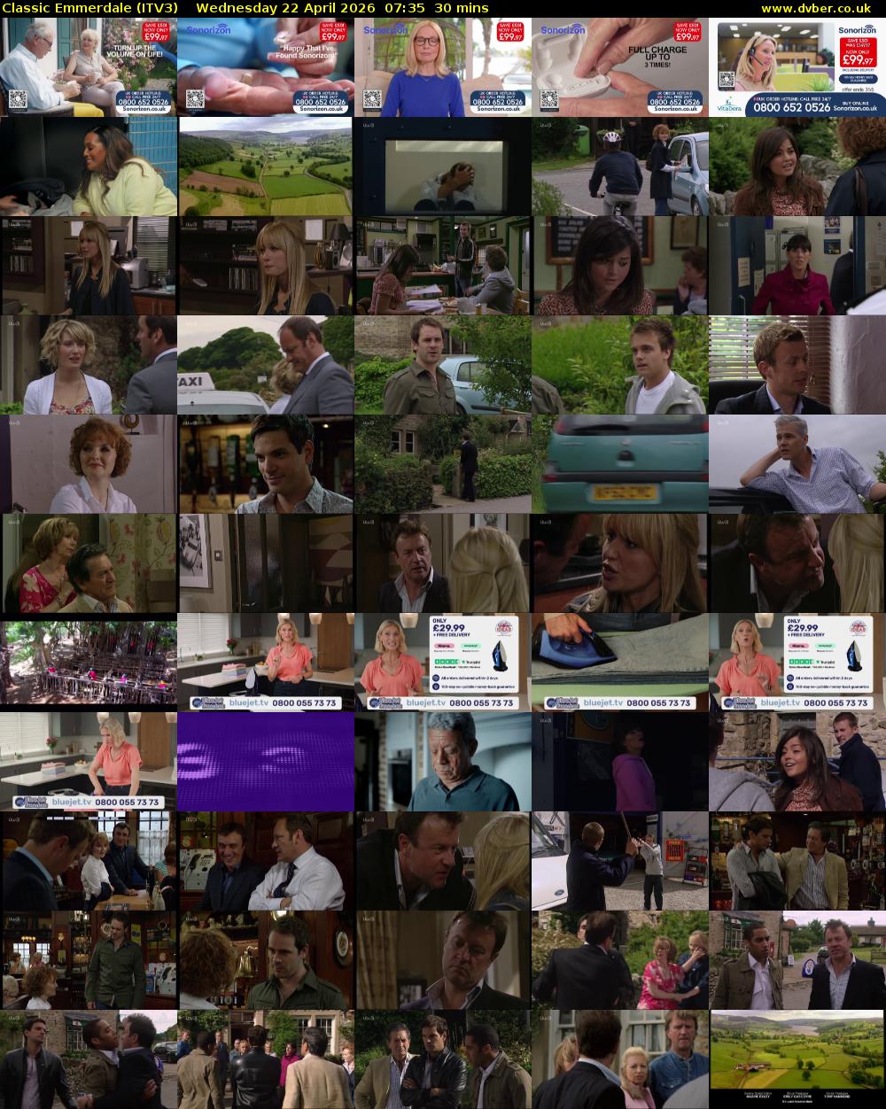 Classic Emmerdale (ITV3) Wednesday 22 April 2026 07:35 - 08:05