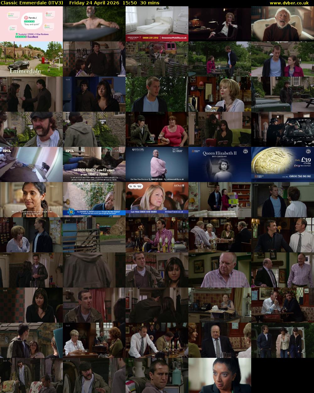 Classic Emmerdale (ITV3) Friday 24 April 2026 15:50 - 16:20