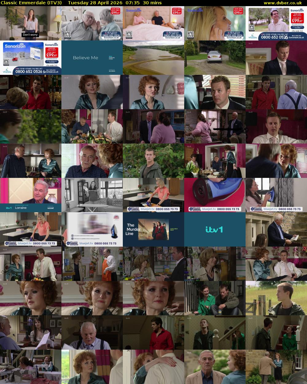 Classic Emmerdale (ITV3) Tuesday 28 April 2026 07:35 - 08:05