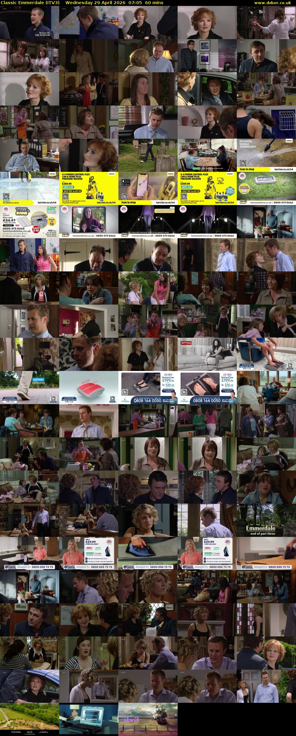 Classic Emmerdale (ITV3) Wednesday 29 April 2026 07:05 - 08:05