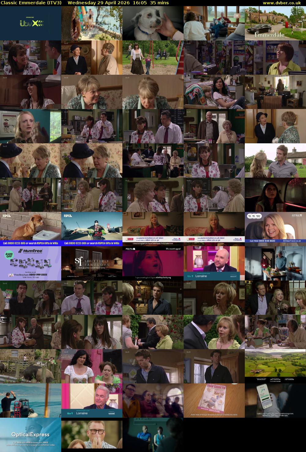 Classic Emmerdale (ITV3) Wednesday 29 April 2026 16:05 - 16:40