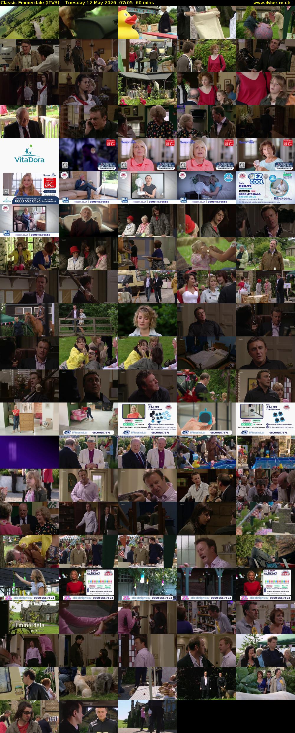 Classic Emmerdale (ITV3) Tuesday 12 May 2026 07:05 - 08:05