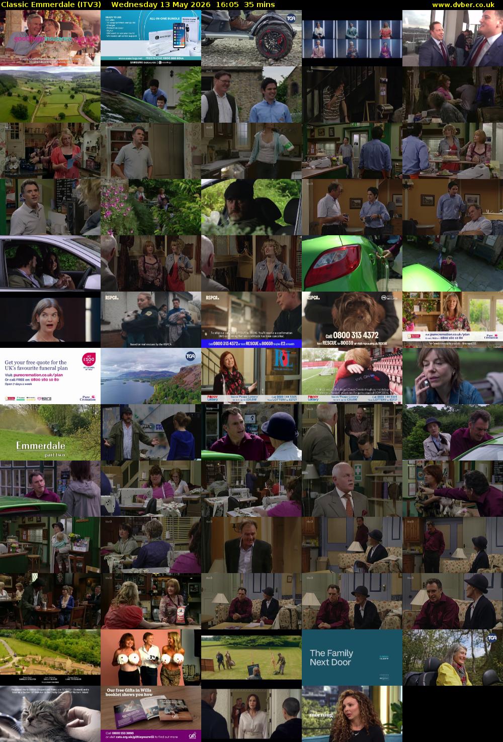Classic Emmerdale (ITV3) Wednesday 13 May 2026 16:05 - 16:40