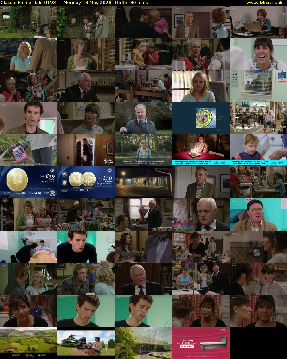 Classic Emmerdale (ITV3) Monday 18 May 2026 15:35 - 16:05