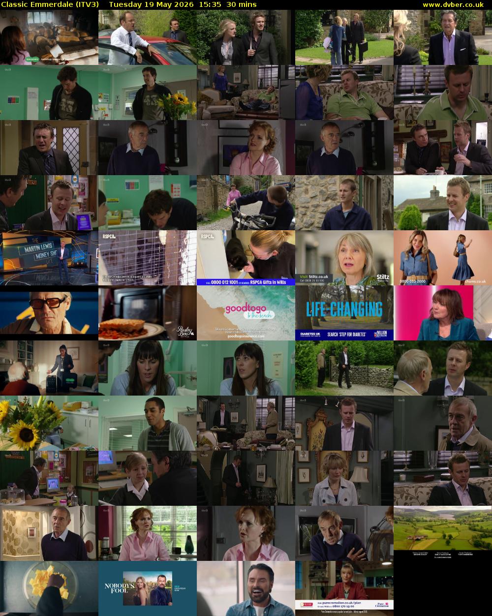 Classic Emmerdale (ITV3) Tuesday 19 May 2026 15:35 - 16:05