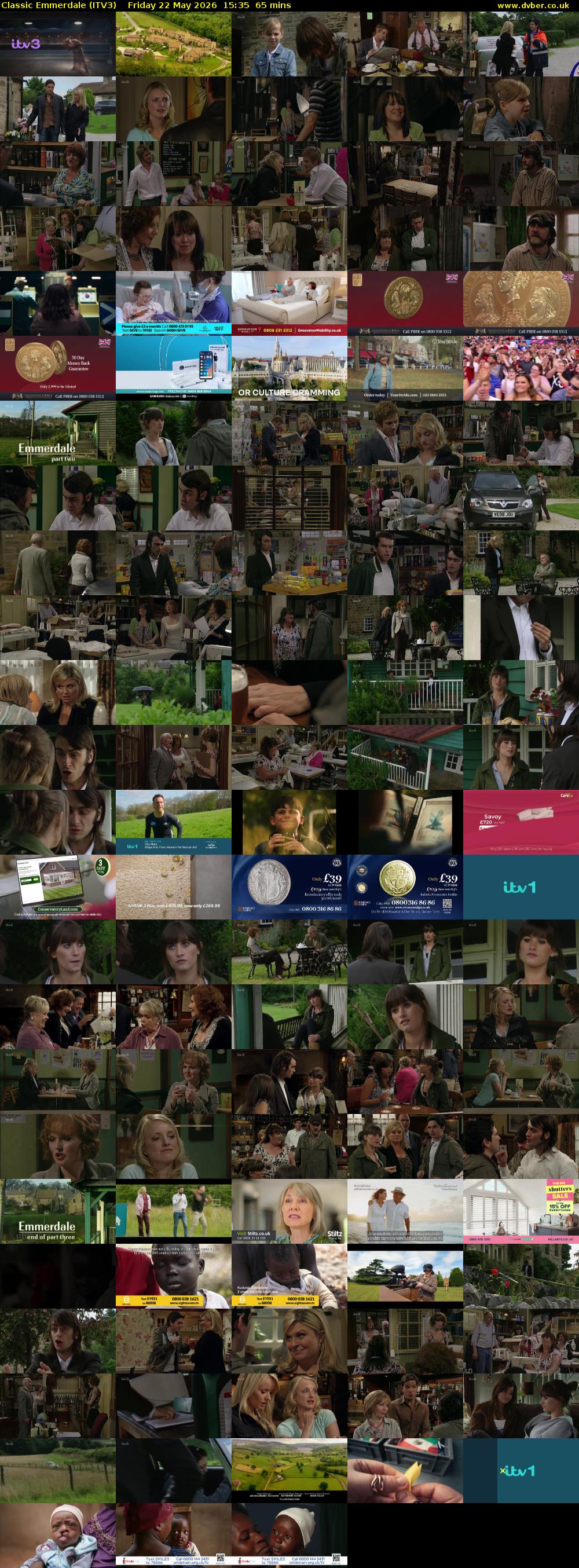 Classic Emmerdale (ITV3) Friday 22 May 2026 15:35 - 16:40