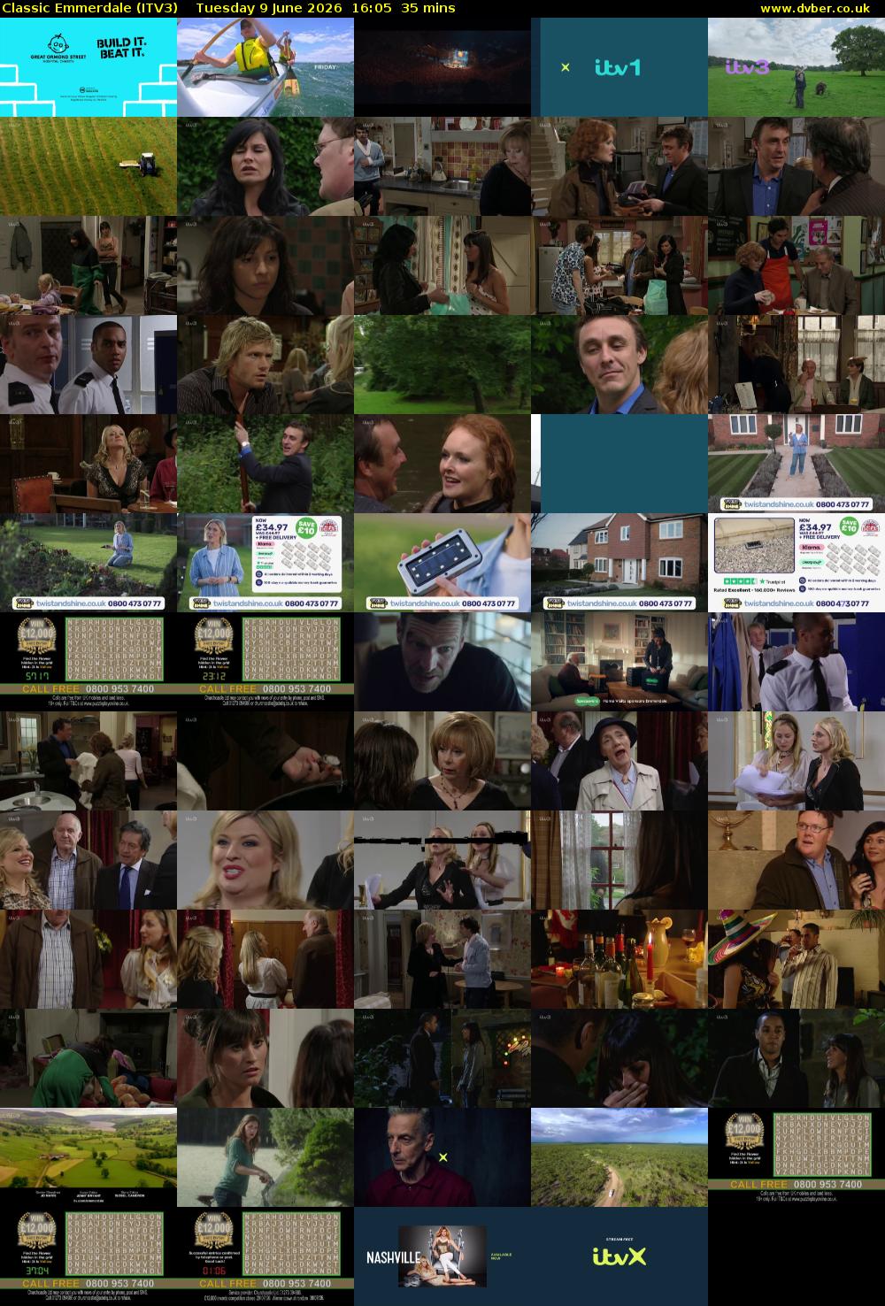 Classic Emmerdale (ITV3) Tuesday 9 June 2026 16:05 - 16:40