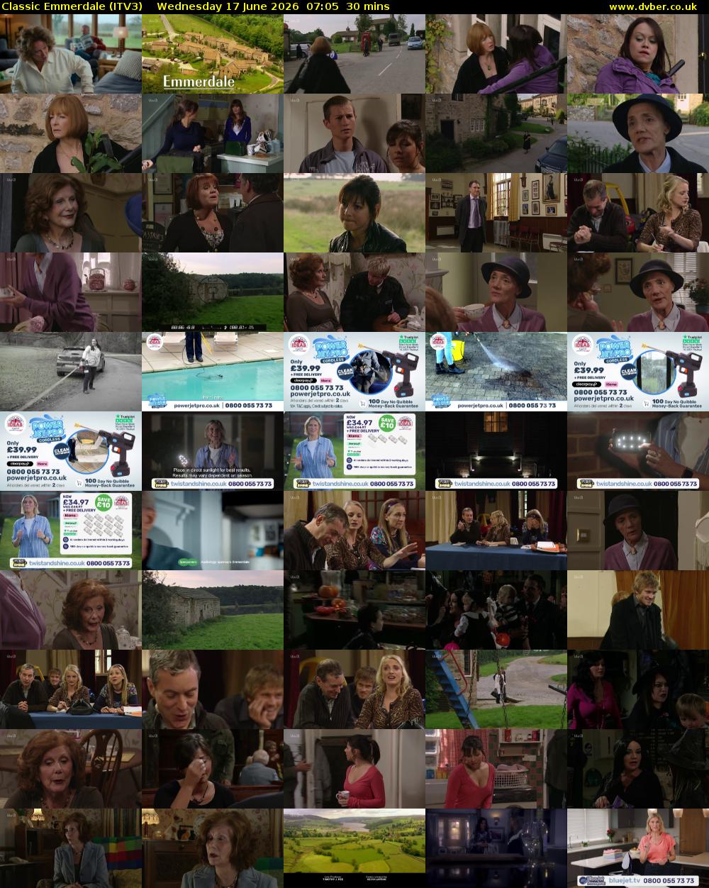 Classic Emmerdale (ITV3) Wednesday 17 June 2026 07:05 - 07:35