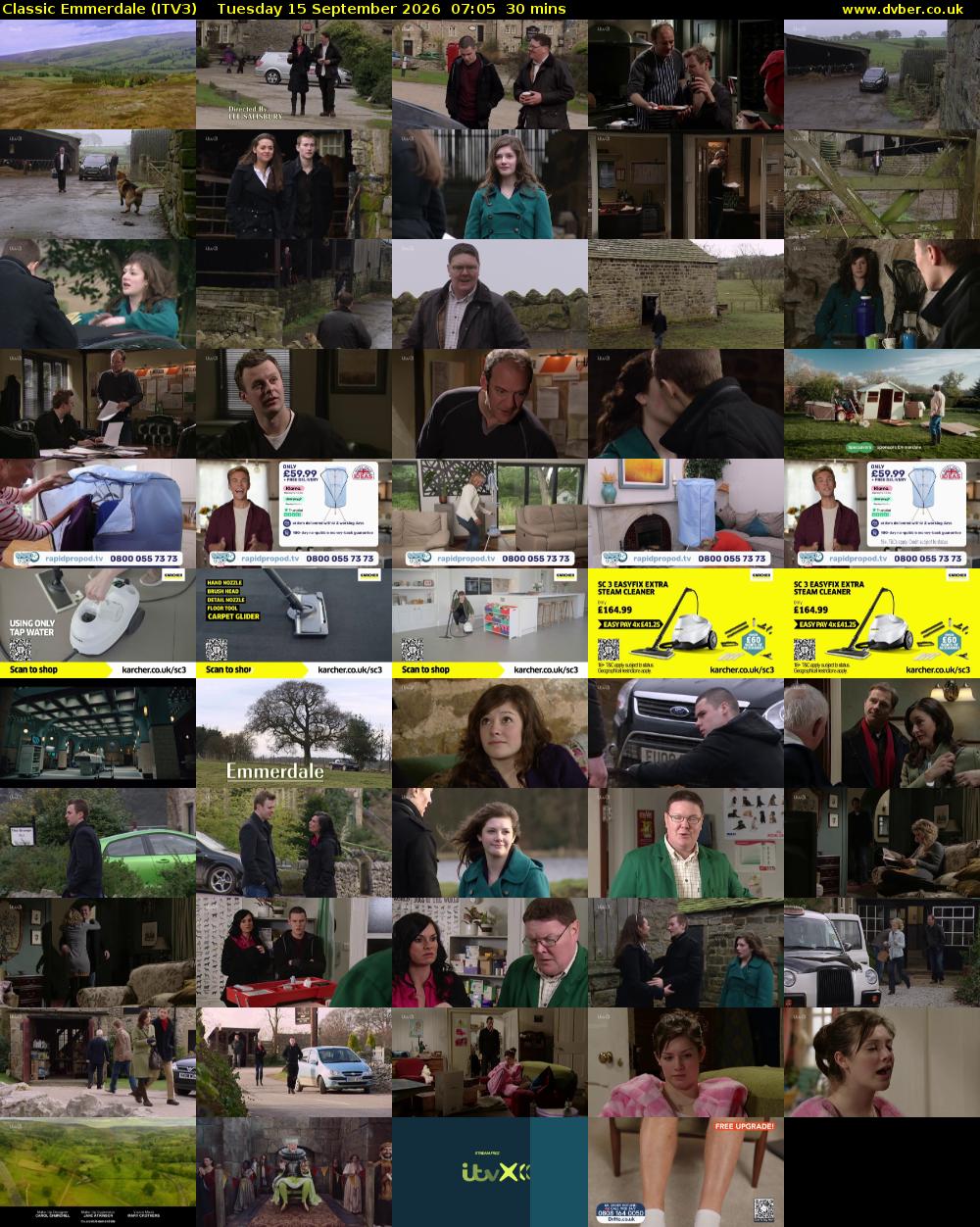 Classic Emmerdale (ITV3) Tuesday 15 September 2026 07:05 - 07:35