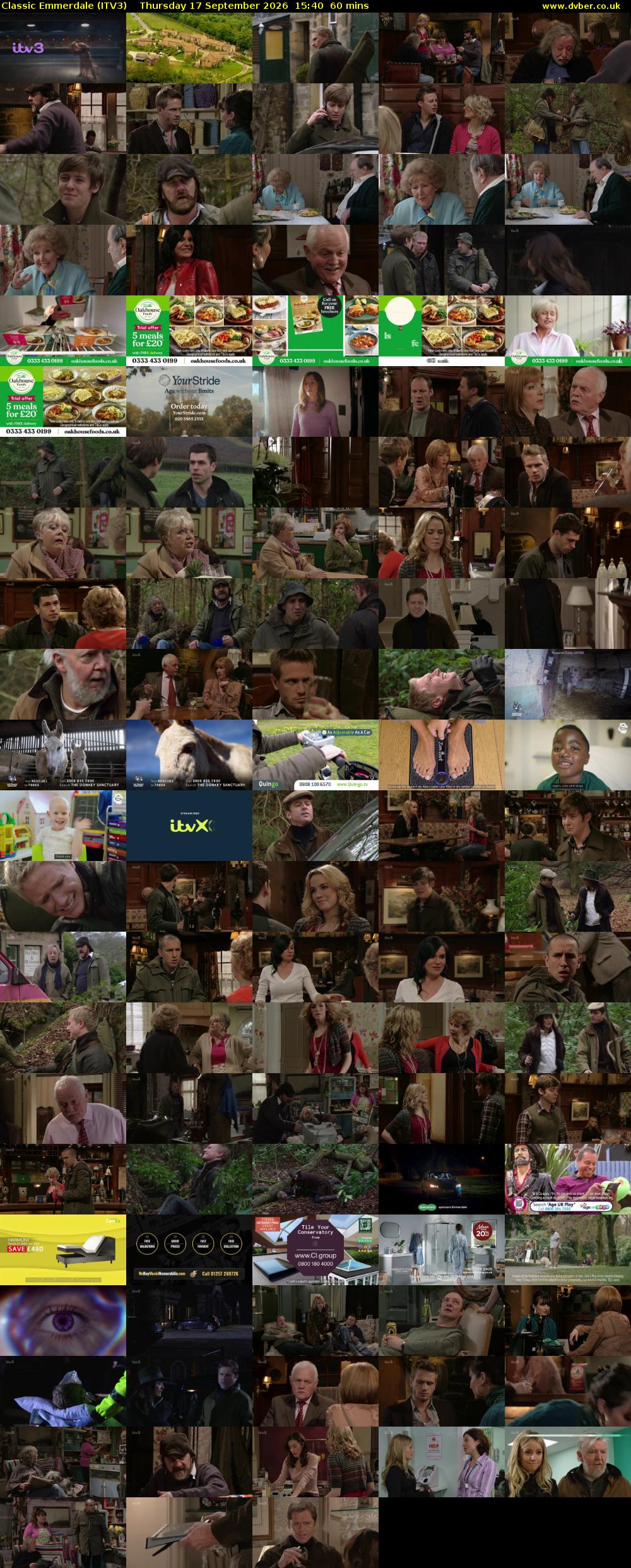 Classic Emmerdale (ITV3) Thursday 17 September 2026 15:40 - 16:40