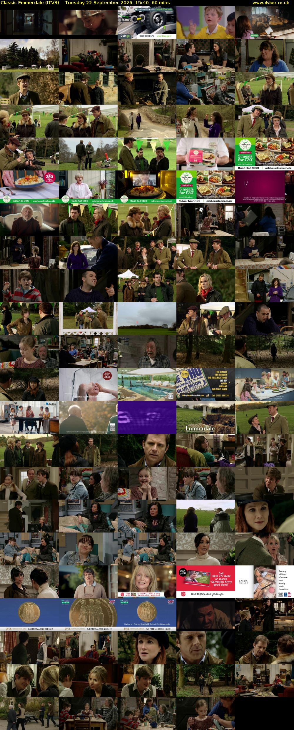 Classic Emmerdale (ITV3) Tuesday 22 September 2026 15:40 - 16:40