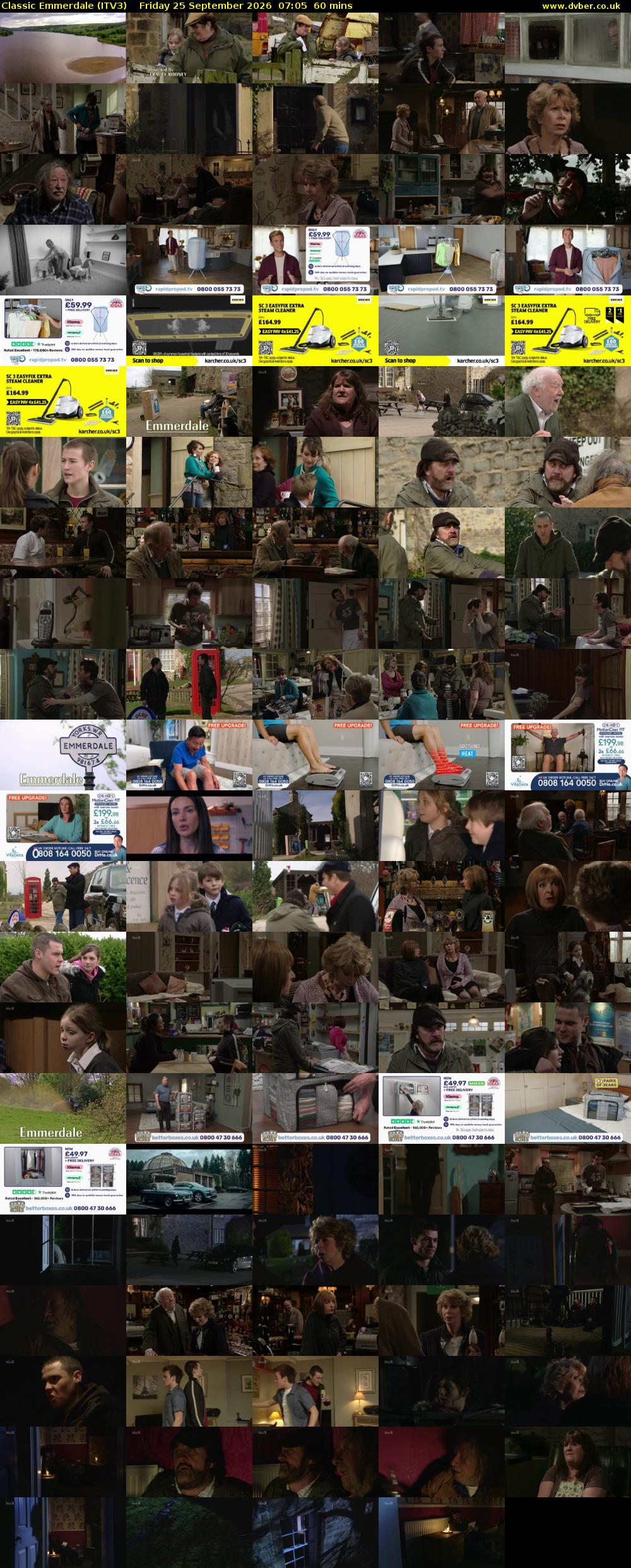 Classic Emmerdale (ITV3) Friday 25 September 2026 07:05 - 08:05