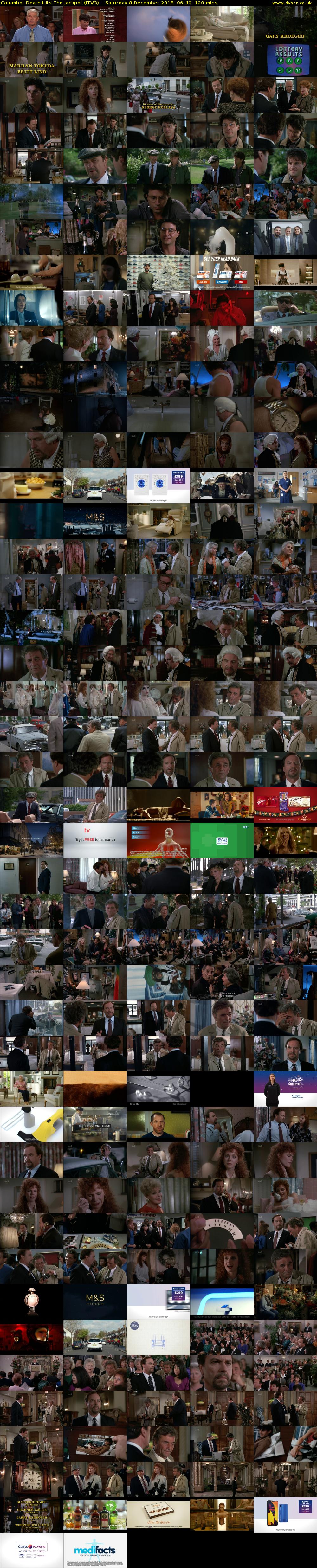 Columbo: Death Hits The Jackpot (ITV3) Saturday 8 December 2018 06:40 - 08:40