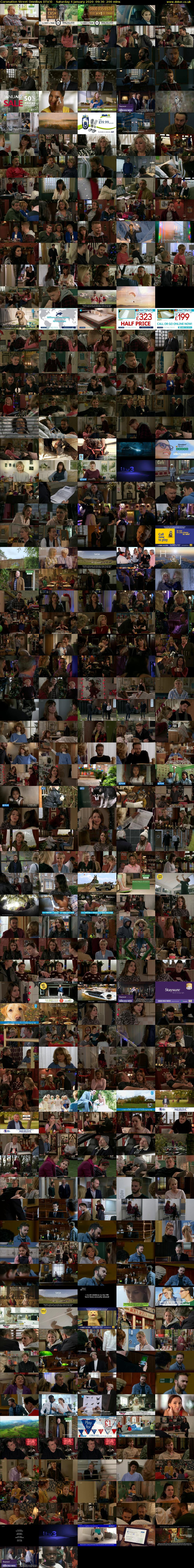 Coronation Street Omnibus (ITV3) Saturday 4 January 2020 09:30 - 12:50