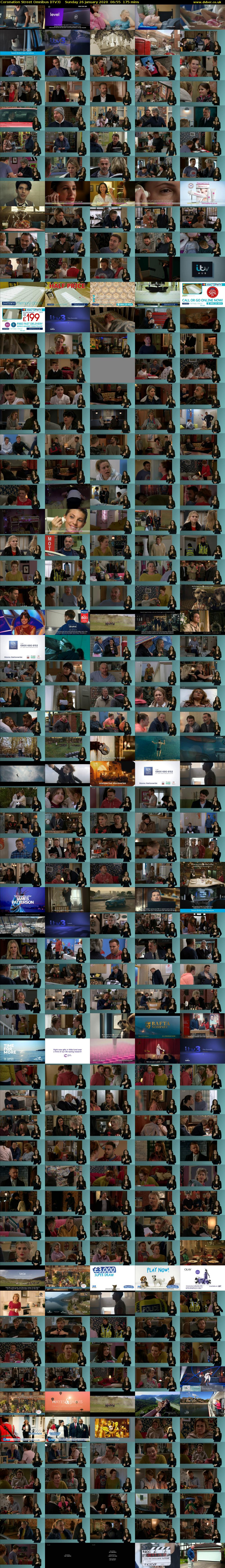 Coronation Street Omnibus (ITV3) Sunday 26 January 2020 06:55 - 09:50