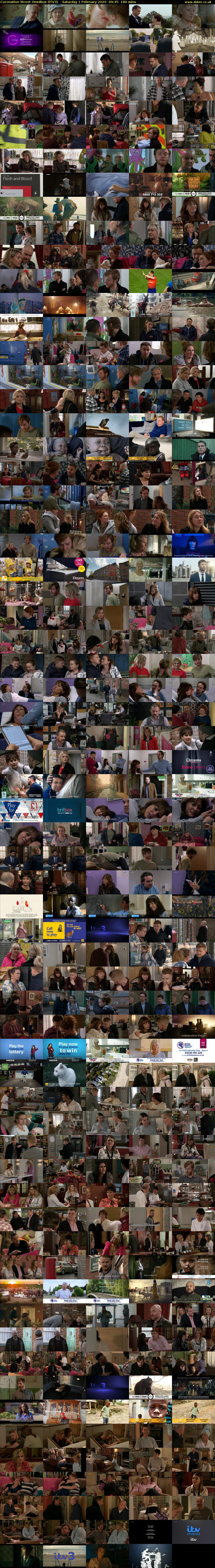 Coronation Street Omnibus (ITV3) Saturday 1 February 2020 09:45 - 12:45