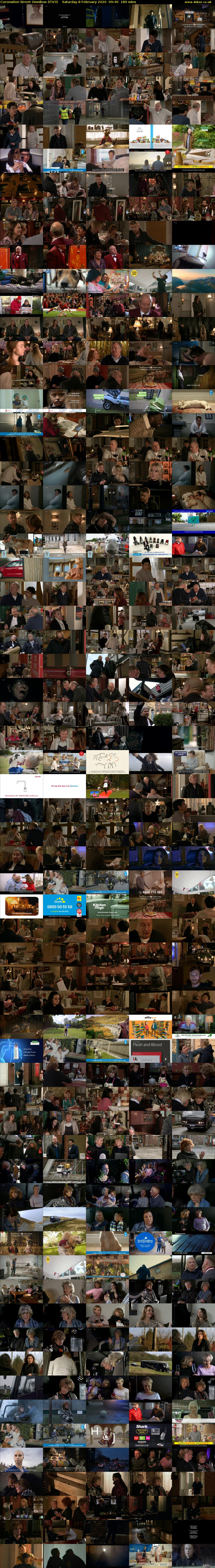 Coronation Street Omnibus (ITV3) Saturday 8 February 2020 09:40 - 12:40