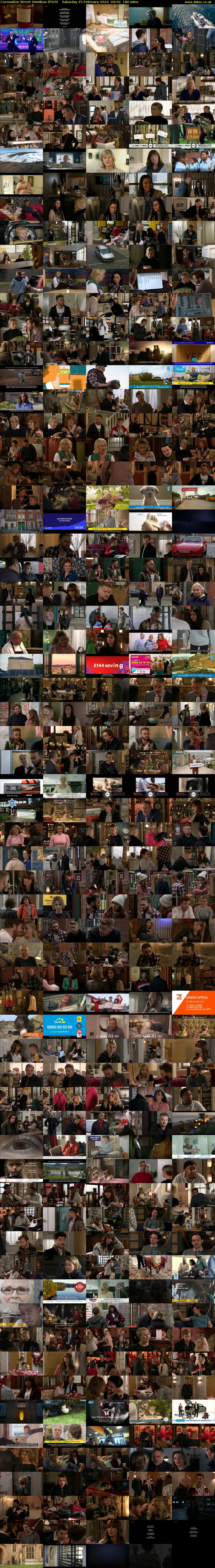 Coronation Street Omnibus (ITV3) Saturday 15 February 2020 09:50 - 12:50