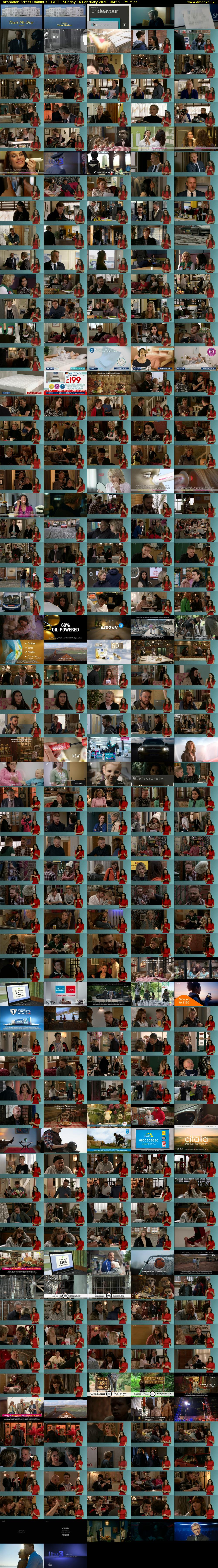 Coronation Street Omnibus (ITV3) Sunday 16 February 2020 06:55 - 09:50