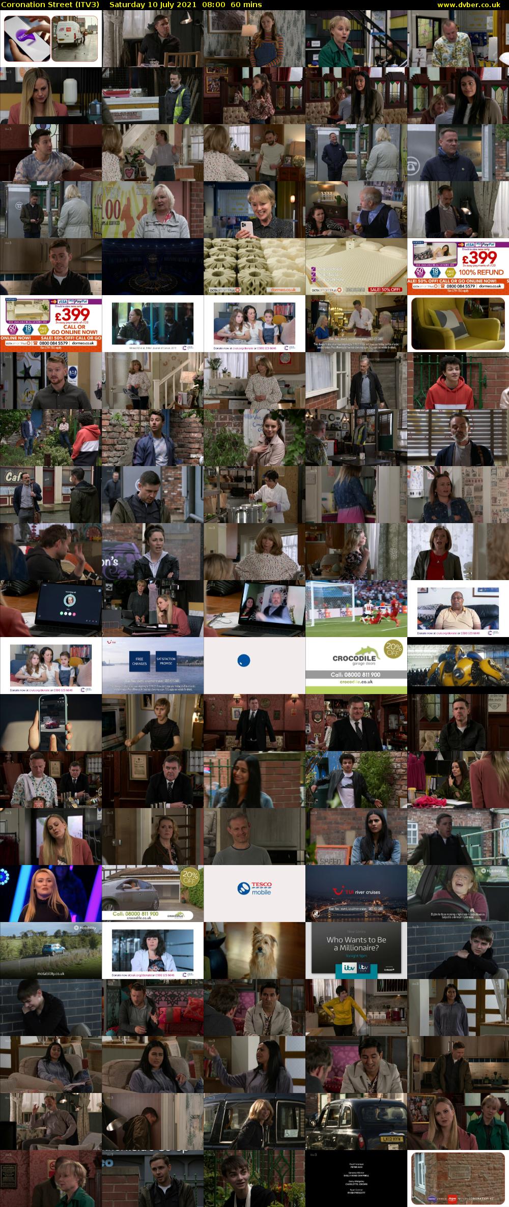 Coronation Street (ITV3) Saturday 10 July 2021 08:00 - 09:00