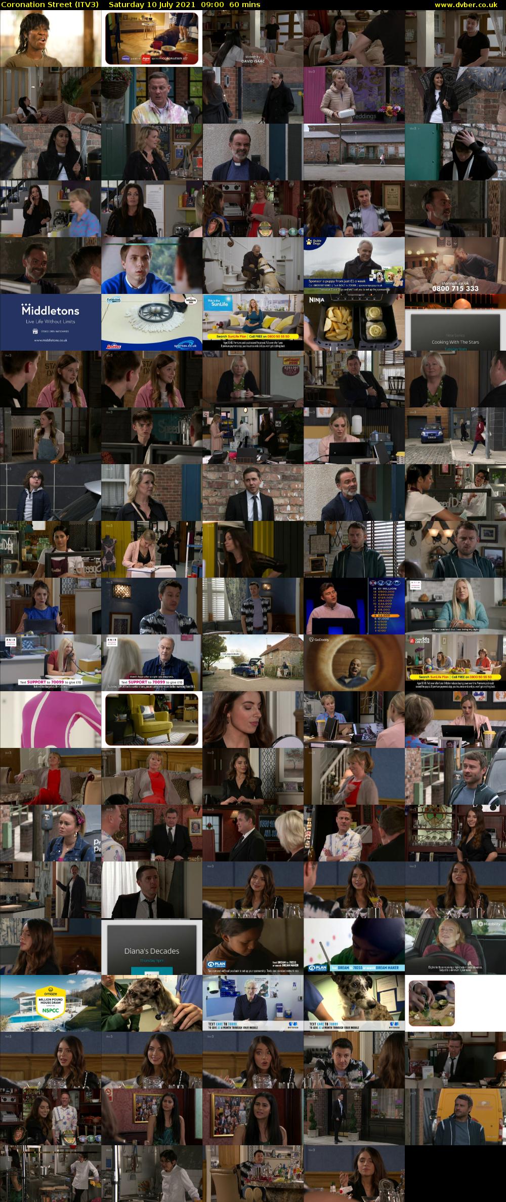 Coronation Street (ITV3) Saturday 10 July 2021 09:00 - 10:00