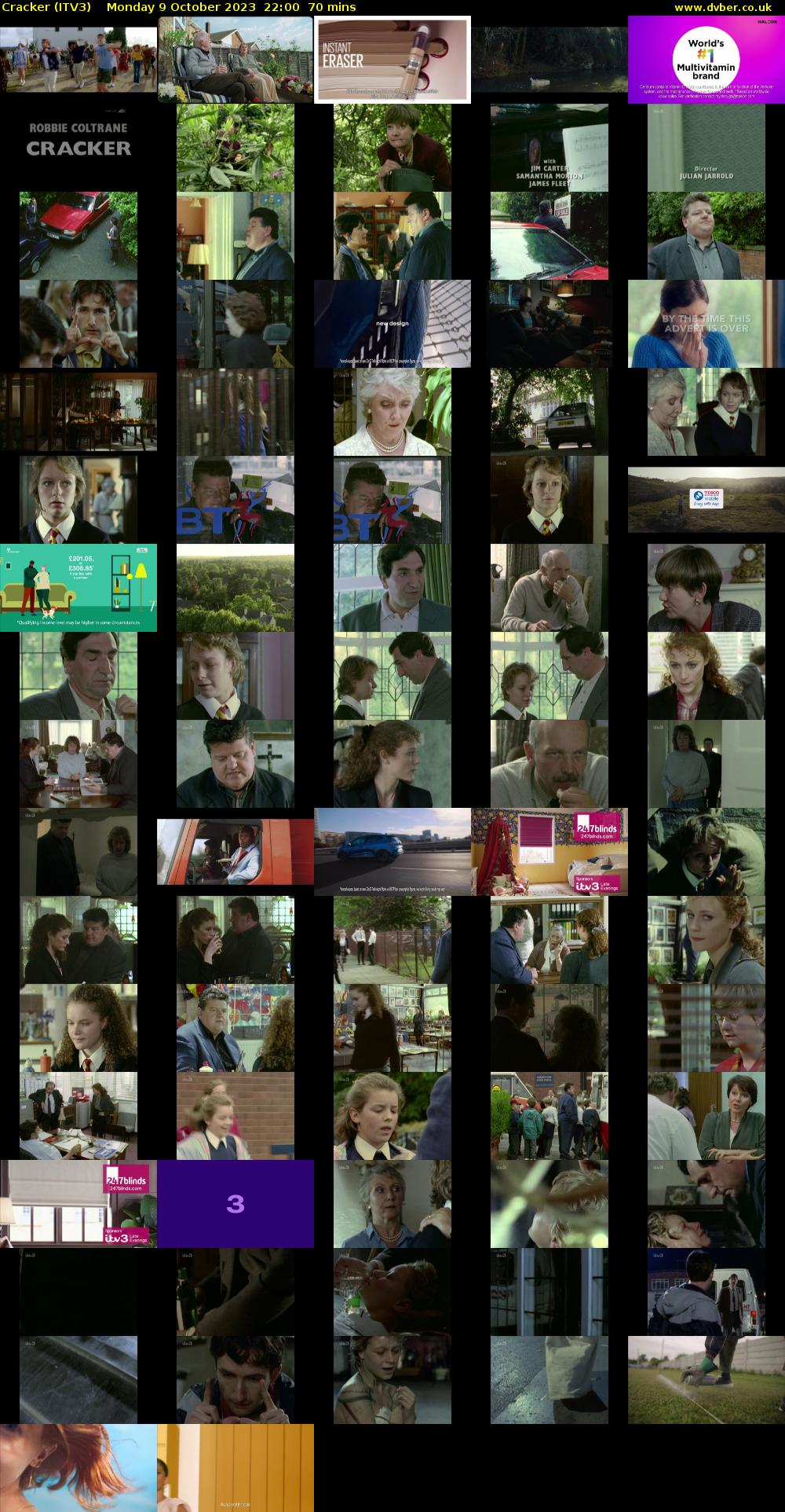 Cracker (ITV3) Monday 9 October 2023 22:00 - 23:10