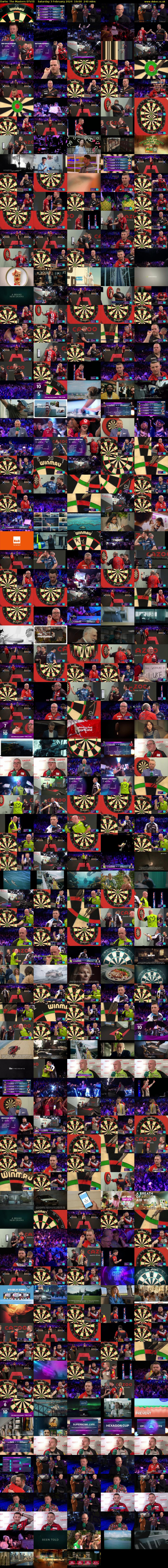 Darts: The Masters (ITV3) Saturday 3 February 2024 19:00 - 23:00
