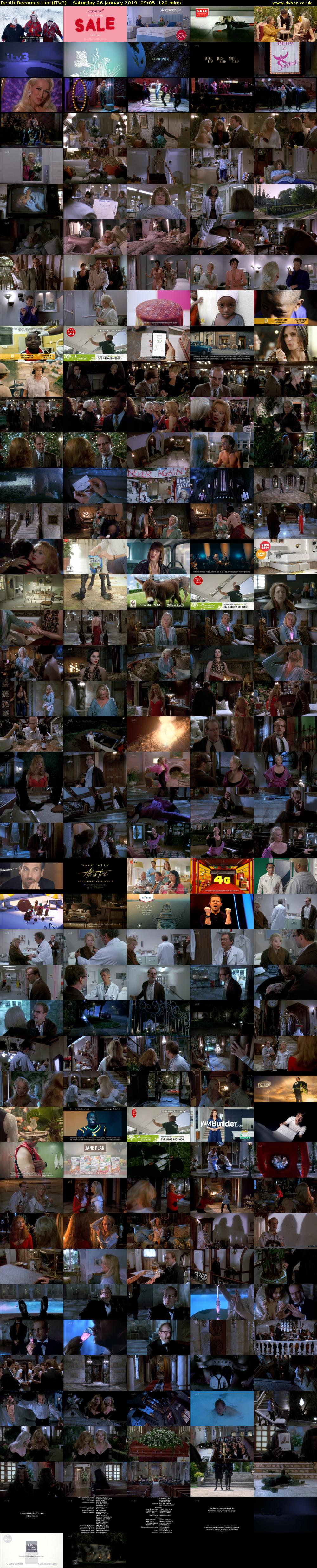 Death Becomes Her (ITV3) Saturday 26 January 2019 09:05 - 11:05