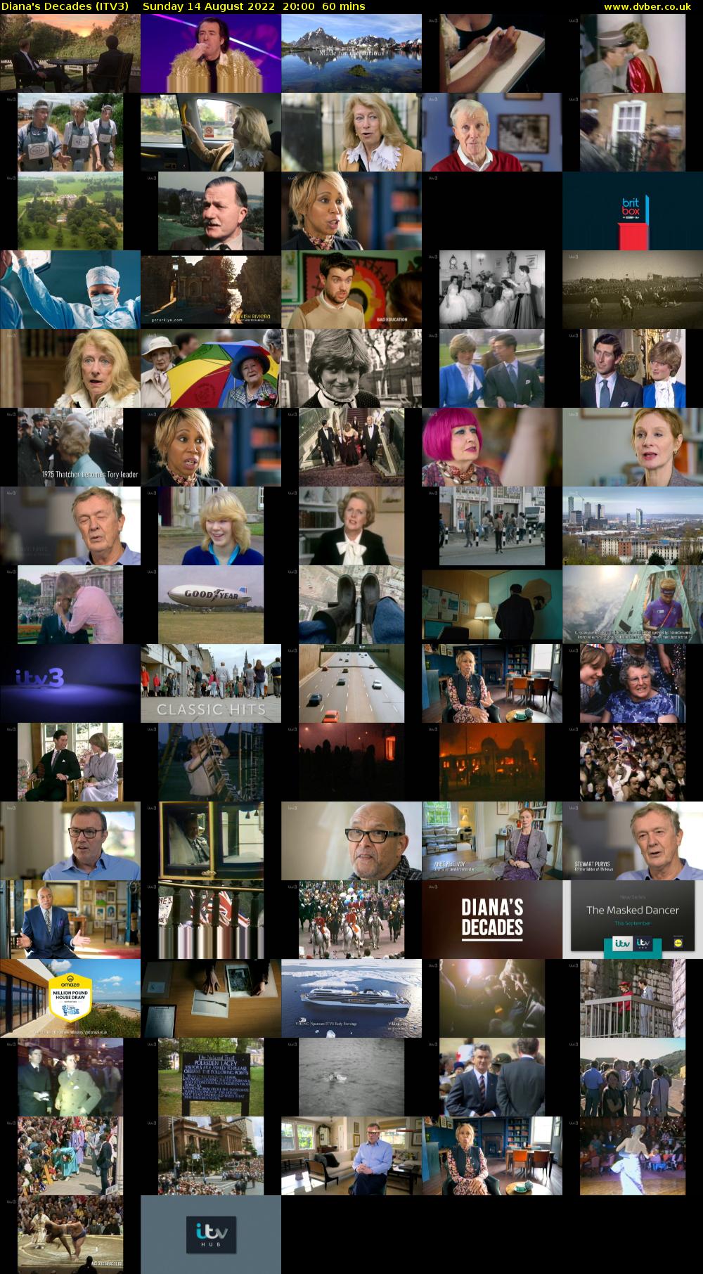 Diana's Decades (ITV3) Sunday 14 August 2022 20:00 - 21:00